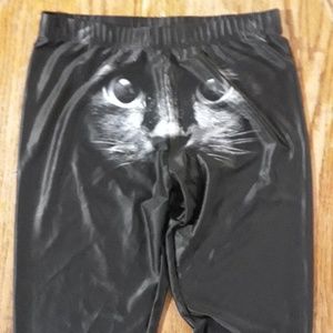 Cat face leggings